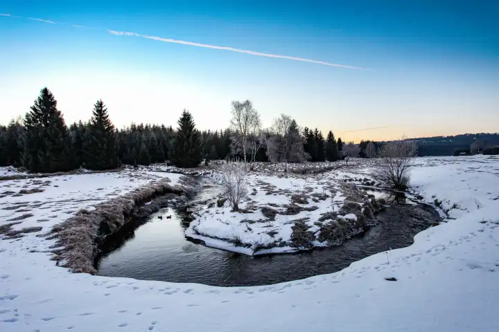 Meander in the Ore Mountains