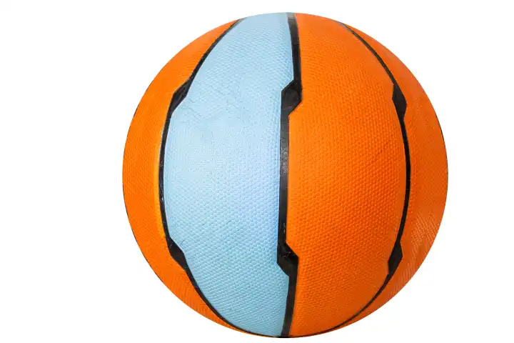 Close up of basketball cut out