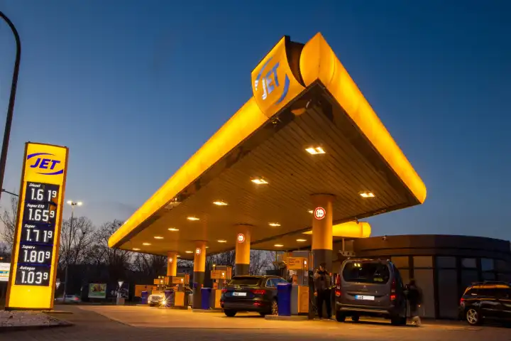 Jet petrol station in Ludwigshafen, Germany (January 10, 2024)



