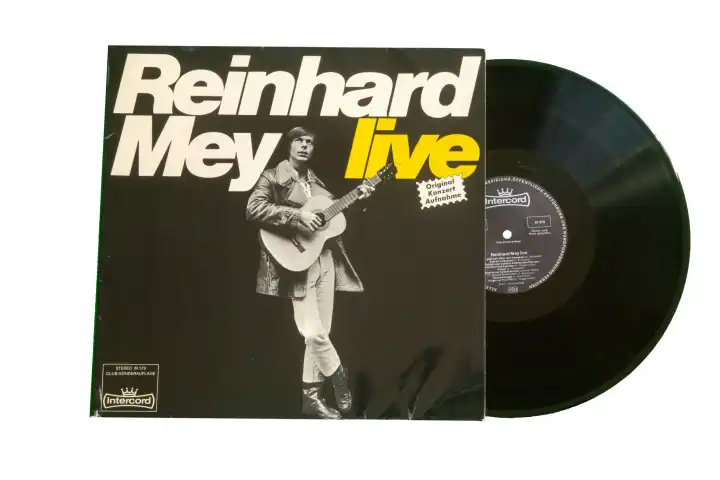 Cover of the album of a concert recording by the German singer Reinhard Mey from 1973