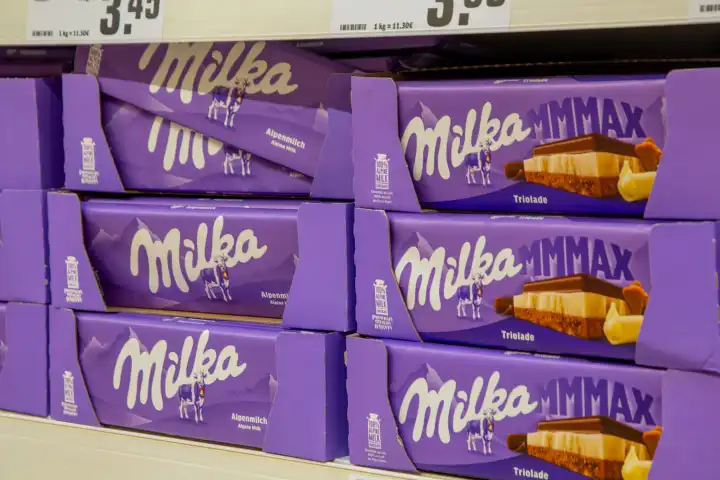 Februar 2024: Schokolade im Supermarkt