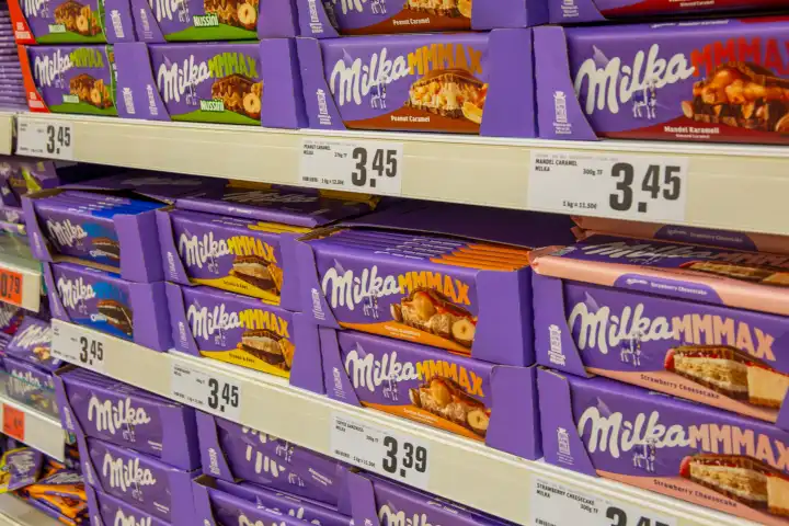 Februar 2024: Schokolade im Supermarkt