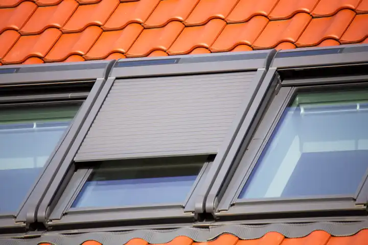 Dachfenster mit Rollladen

