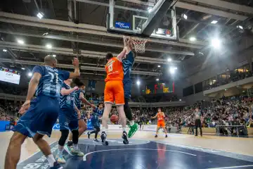 04.05.2024, easy Credit BBL, Basketball Bundesliga, Matchday 32: MLP Academics Heidelberg against Ratiopharm Ulm (final score 57:73)