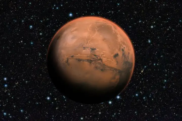 Mars Planet außerhalb unseres Sonnensystems.