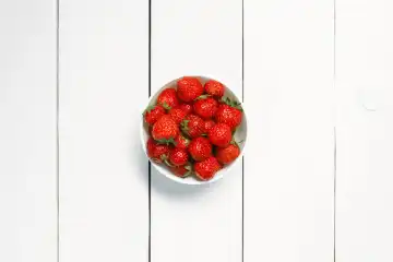 Strawberry in a bowl