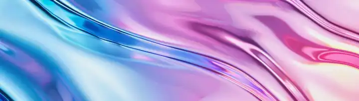 ai generative, smooth metallic shiny pink blue background banner