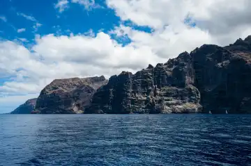 the famous cliffs in Los Gigantes in the west of the Canary Islands