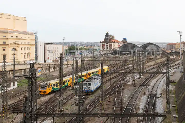 Prague, Czech Republic - 6 September 2019: Prague train station