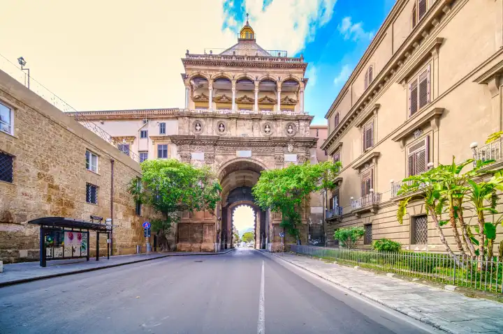 Porta Nuova in Pelremo Sicily Italy