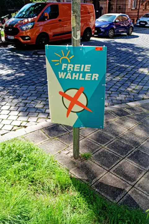 Wahlplakat der Freien Wähler zur Landtagswahl 2023 in Bayern