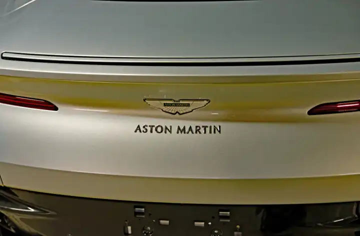 Symbol and lettering of the ASTON MARTIN car brand