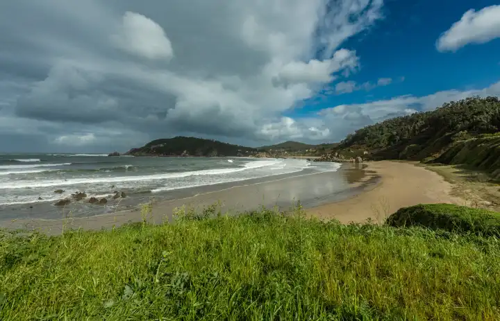 The beach of Espasante, Ortigueira, Galicia, Spain