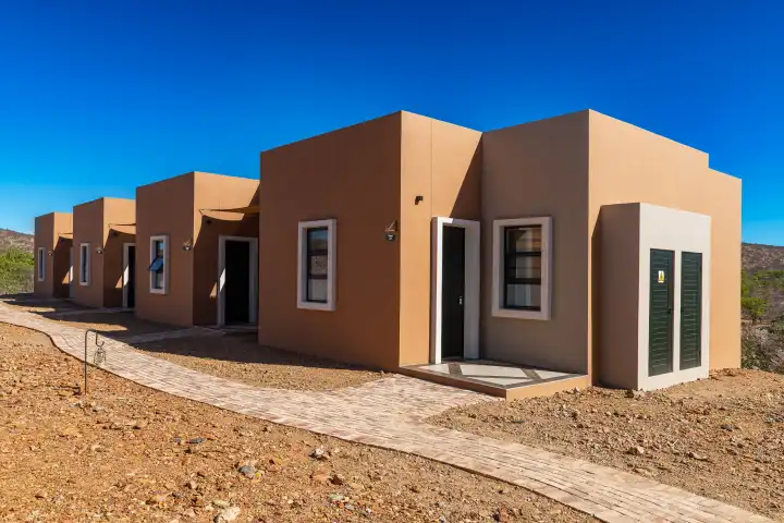 Gebäude der Lodge Damaraland, Khoriax, Namibia