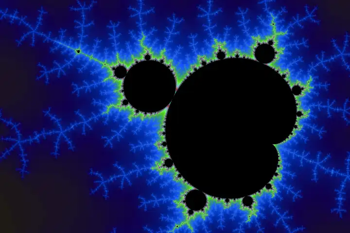 Schöner Zoom in das unendliche mathematische Mandelbrot Set Fraktal