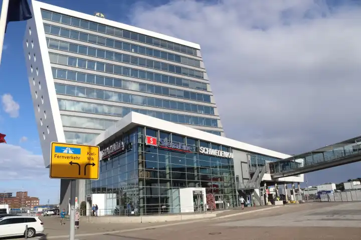 Main building of the german Schwedenkai Stena Line building in Kiel