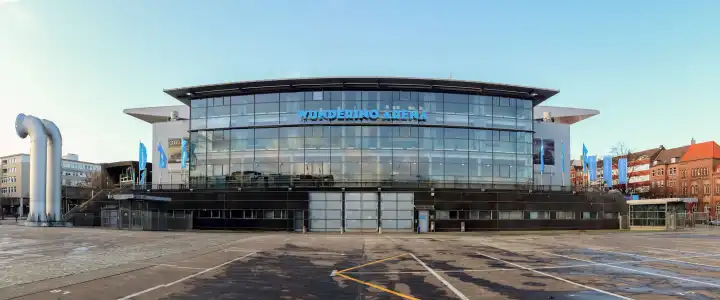 View at the Wunderino Arena in Kiel. Home of the THW Kiel handball bundesliga team