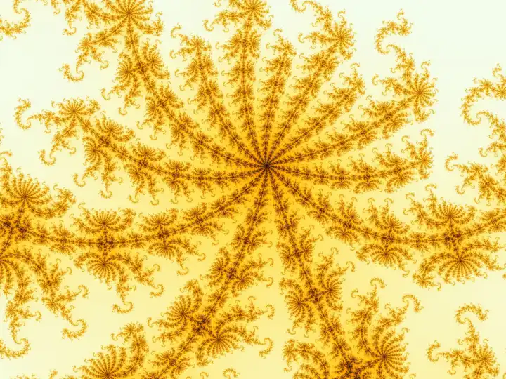 Schöner Zoom in die unendliche mathematische Mandelbrot-Menge Fraktal