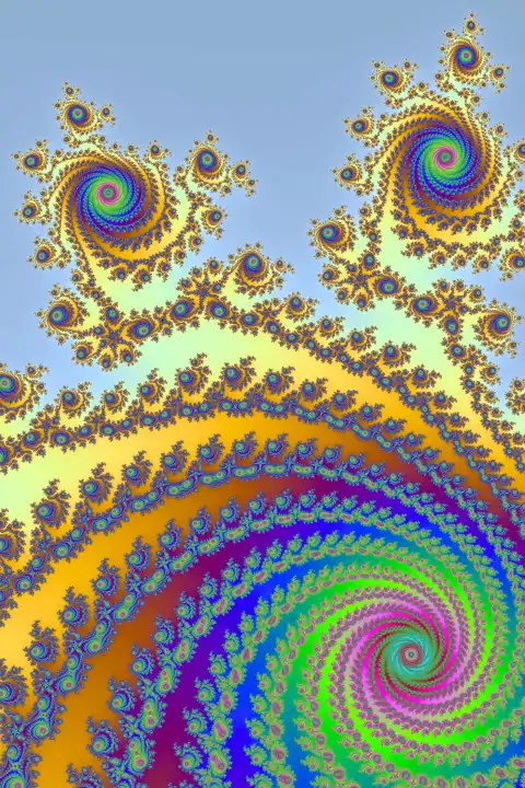 Beautiful zoom into the infinite mathematical mandelbrot set fractal