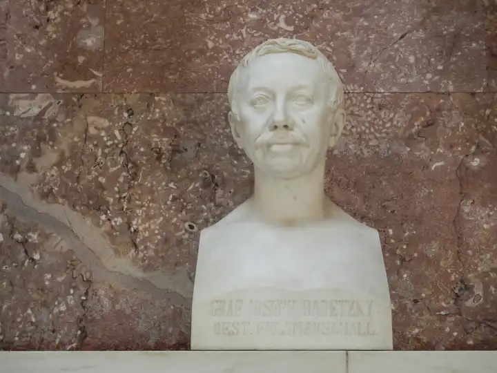 DONAUSTAUF, GERMANY - CIRCA JUNE 2022: Bust of at Walhalla temple by sculptor circa !