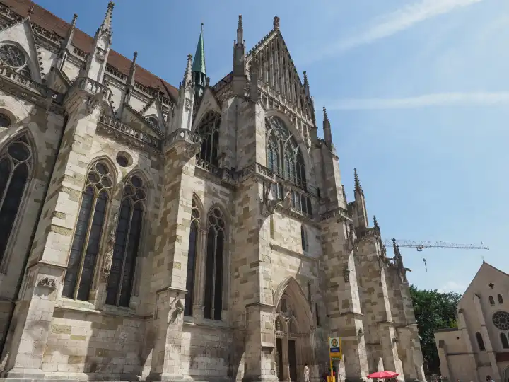 REGENSBURG, GERMANY - CIRCA JUNE 2022: Regensburger Dom aka St Peter cathedral church