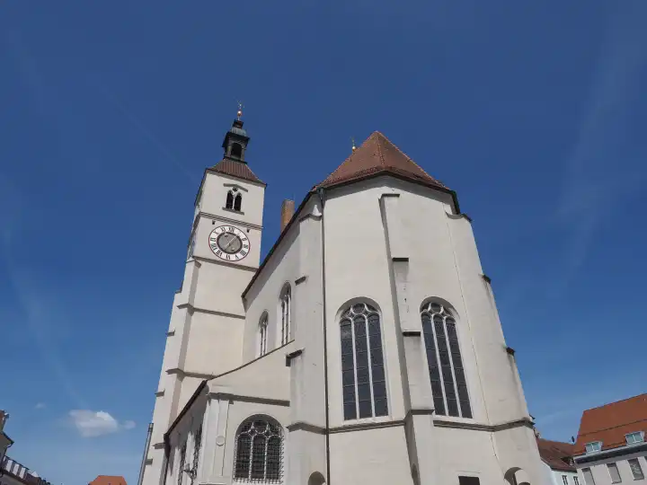 REGENSBURG, DEUTSCHLAND - CIRCA JUNI 2022: Neupfarrkirche evangelische Pfarrkirche