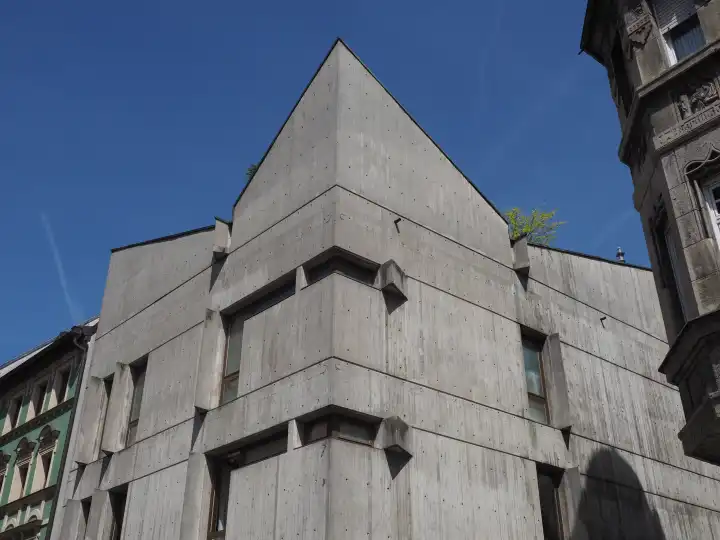 REGENSBURG, GERMANY - CIRCA JUNE 2022: Schreiner Building by architect Karl Schmid circa 1970