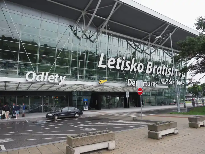 BRATISLAVA, SLOVAKIA - CIRCA SEPTEMBER 2022: Stefanik Airport departures