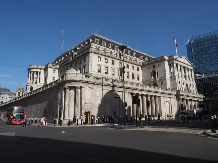 LONDON, UK - CIRCA OKTOBER 2022: Bank of England BoE
