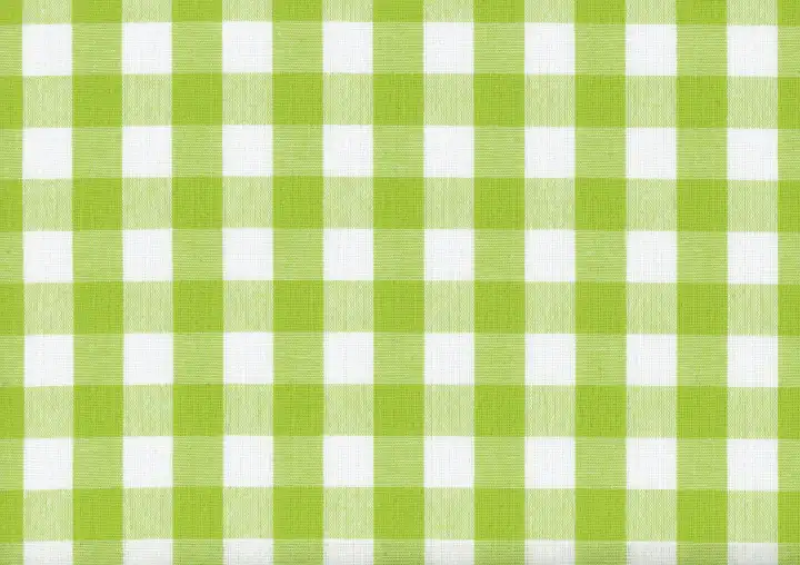 Schachierte hellgrüne Baumwollstoff-Textur als Hintergrund nützlich