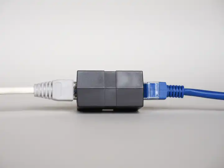 Ethernet RJ45 LAN-Kabelbuchse und -stecker für Hochgeschwindigkeits-Netzwerkkommunikation