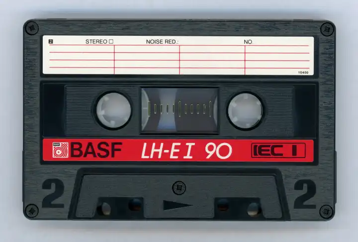 FRANKFURT AM MAIN, DEUTSCHLAND - 09. MÄRZ 2024: Basf-Tonbandkassette