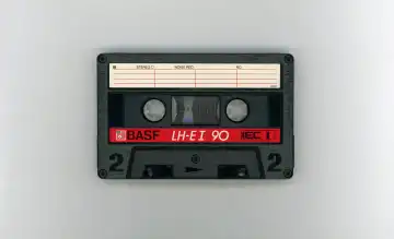 FRANKFURT AM MAIN, GERMANY - MARCH 09, 2024: Basf tape cassette