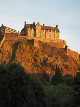 Edinburgh castle in Scotland