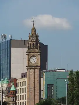 Albert Memorial Clock (auch Albert Clock genannt) Turm in Belfast, UK