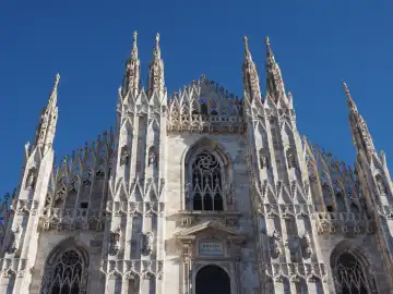 Duomo di Milano (translation Milan Cathedral) gothic church in Milan, Italy