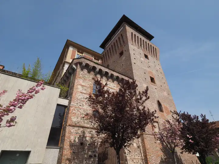 Torre Medievale, mittelalterlicher Turm und Burg in Settimo Torinese, Italien