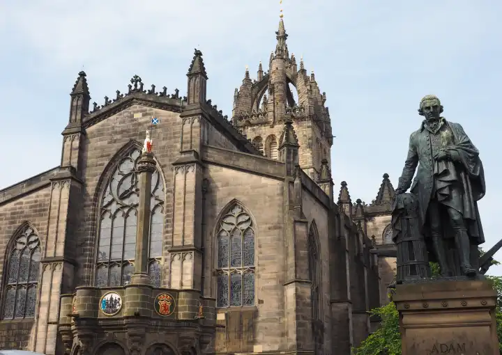 St. Giles Cathedral (auch High Kirk of Edinburgh genannt) in Edinburgh, UK