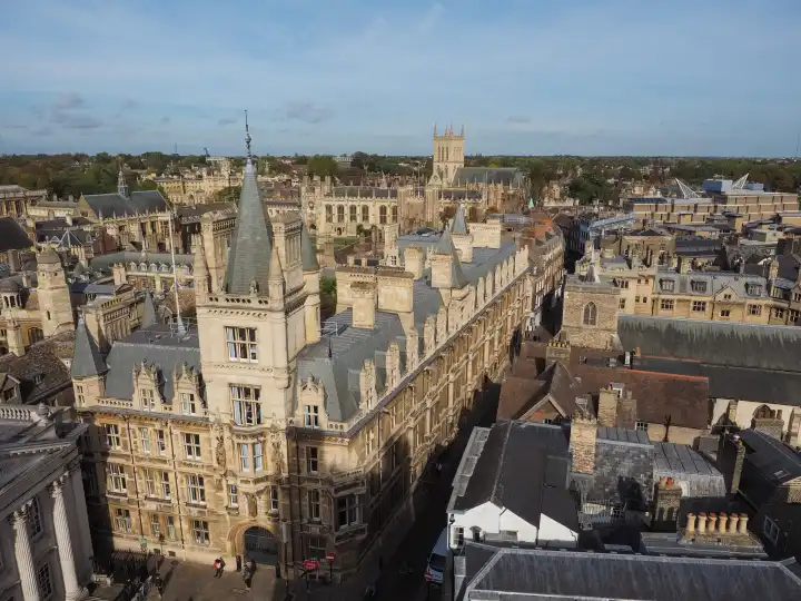 Luftaufnahme der Stadt Cambridge, UK