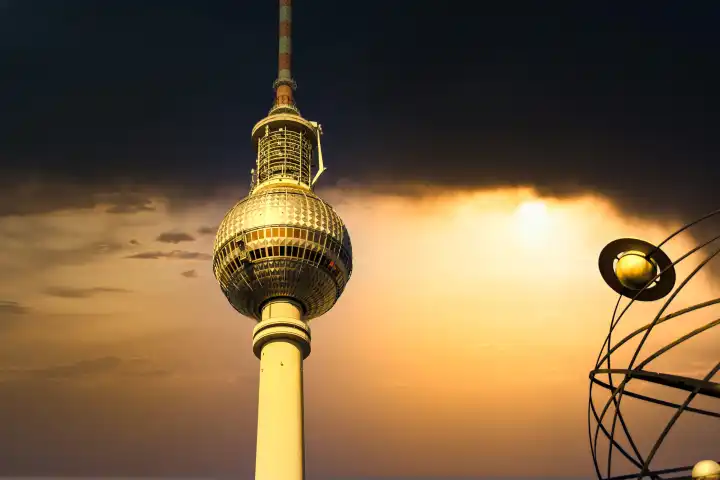 The famous Berlin TV Tower