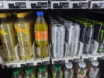Drinks in a vending machine