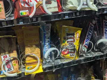 Drinks in a vending machine
