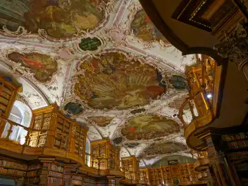 Stiftsbibliothek in St. Gallen in der Schweiz