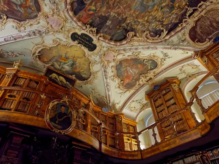 Stiftsbibliothek in St. Gallen in der Schweiz